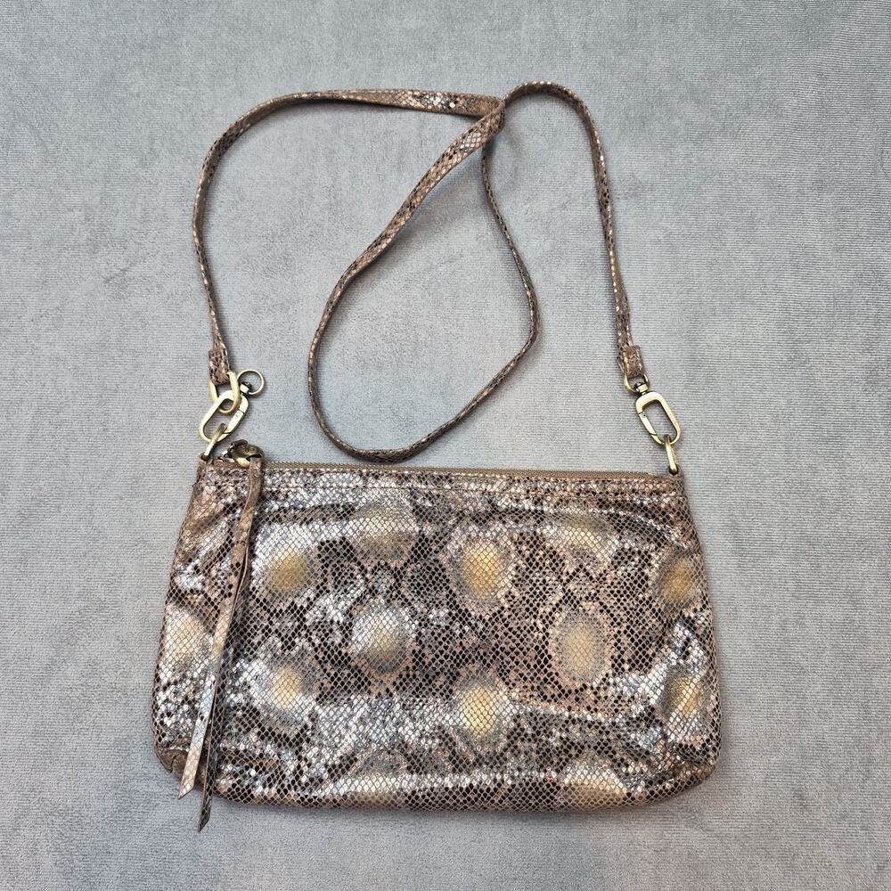 Hobo International Darcy Snake Snakeskin Print Mobwife Leather Crossbody Bag